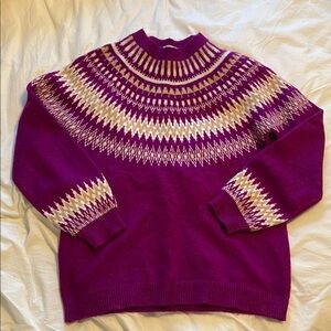 Ann Taylor LOFT | Fair Isle Wool Blend Sweater